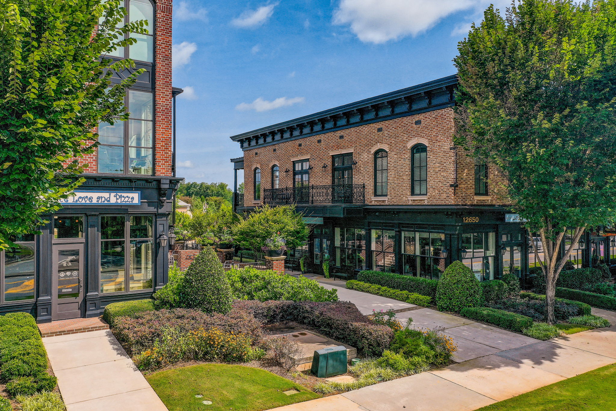 65 Aerial Crabapple Restaurants + Courtyard