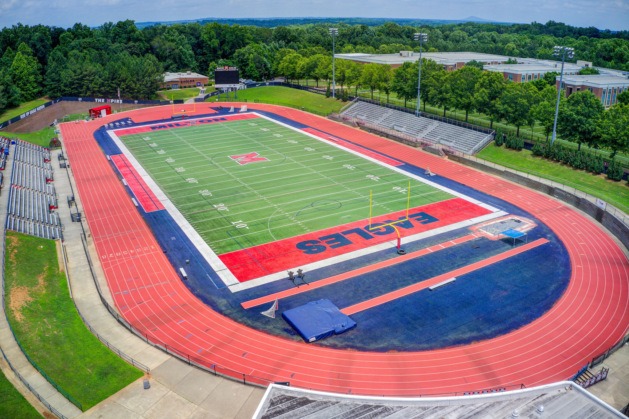 76 Aerial Milton High School B Football + Track