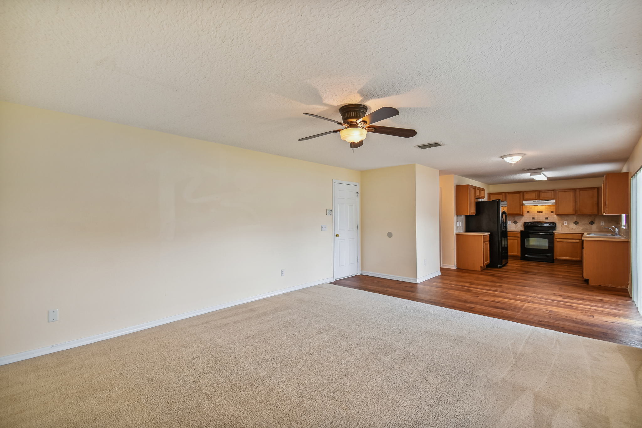 Family room is open to the kitchen