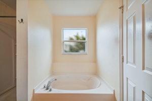 Garden tub in master bath