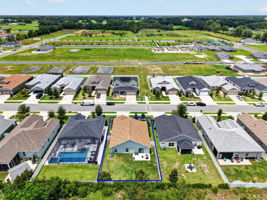 Aerial Rear Elevation with Property Lines