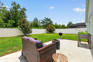 Rear Patio with Large Fenced Yard and Room For a Pool!