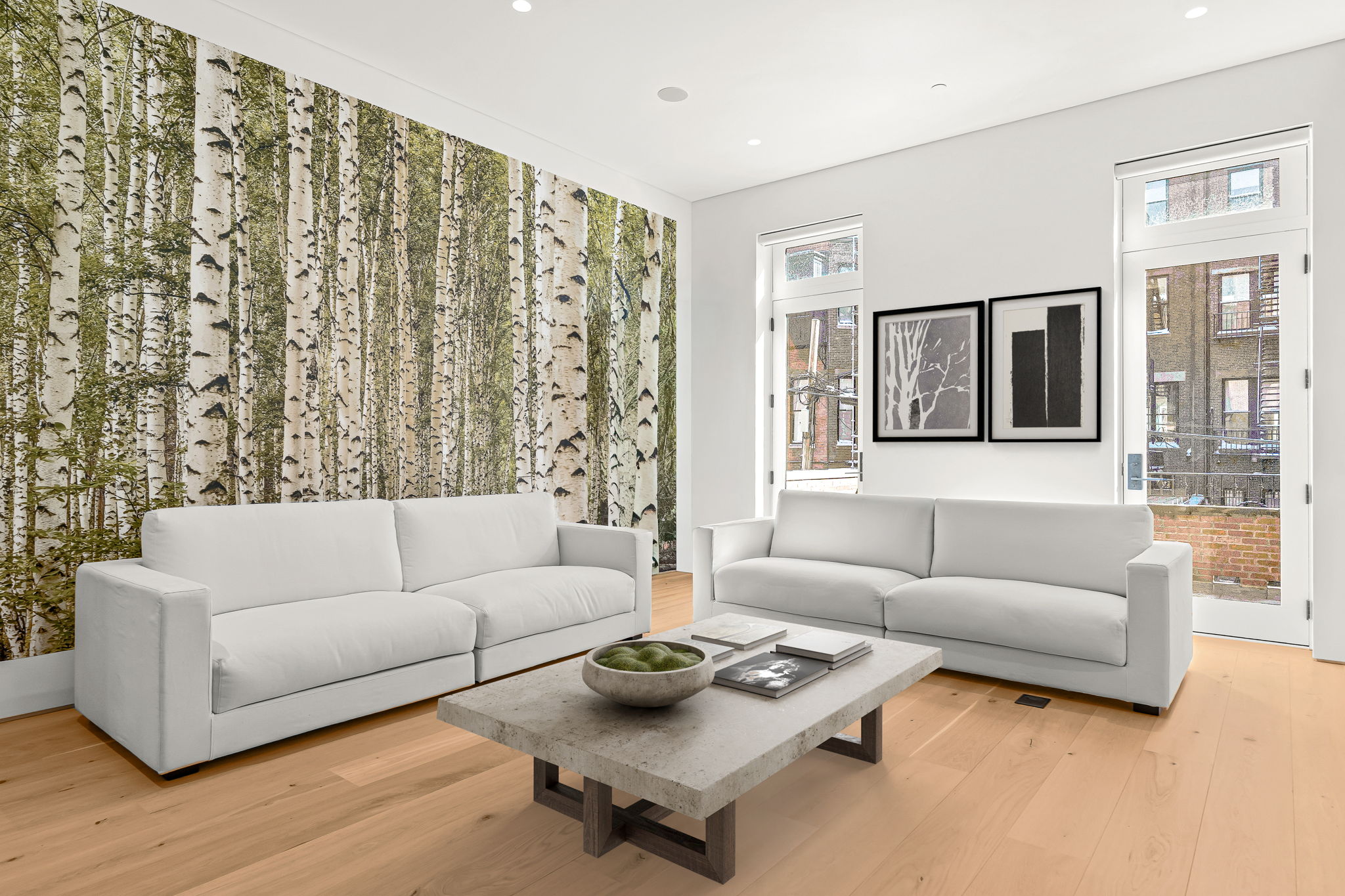 Some photos are virtually staged.