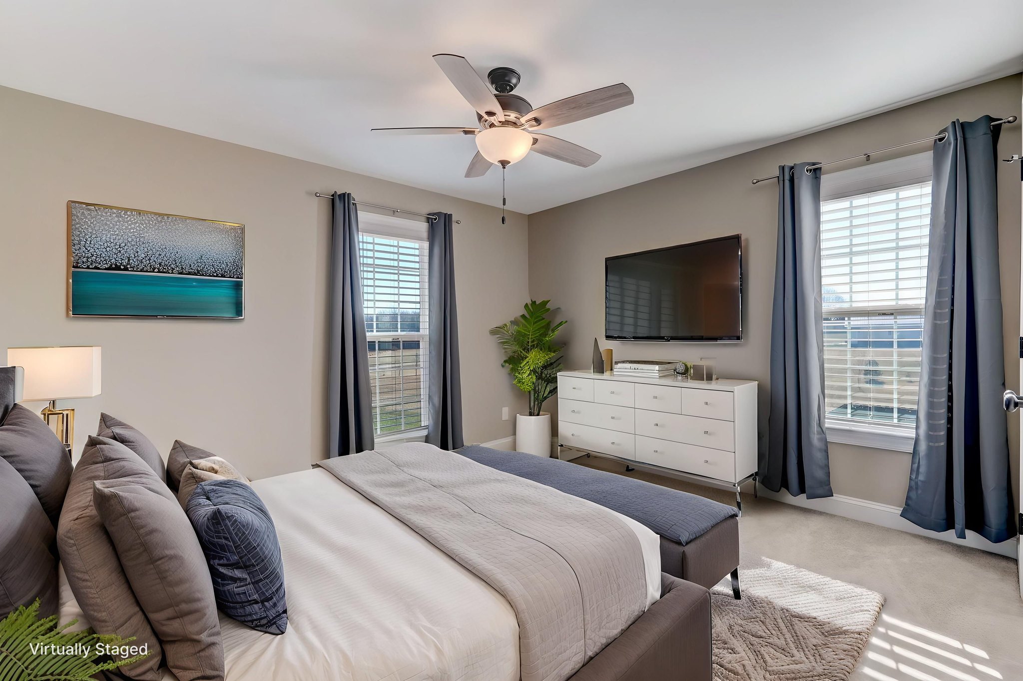 Bedroom 2 virtually staged