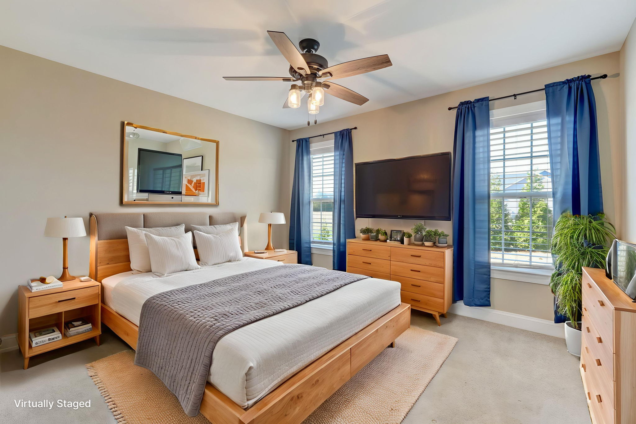 Bedroom 3 virtually staged