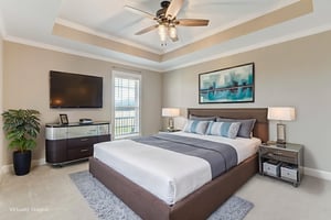 Primary Bedroom virtually staged