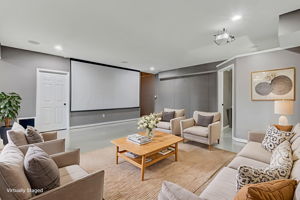 Theater Room virtually staged