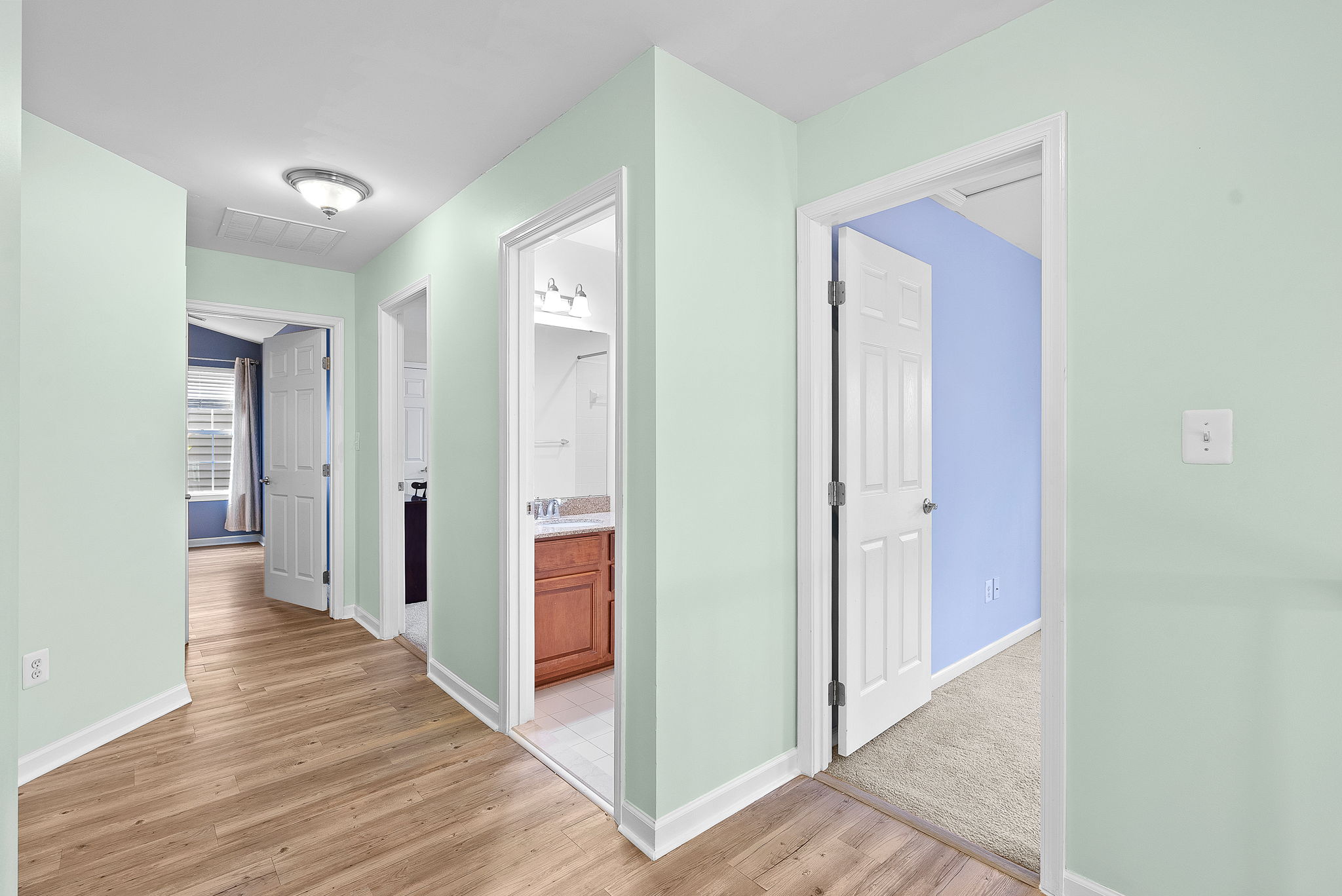 upstairs hallway