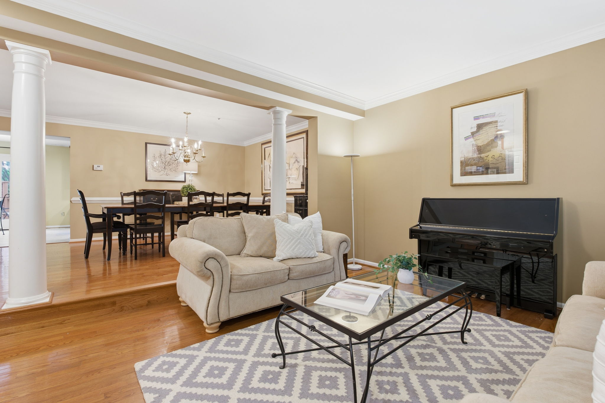 Formal Living Room Open to Dining Room