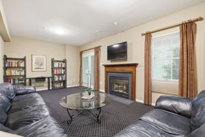 Lower Level Recreation Area with Gas Fireplace