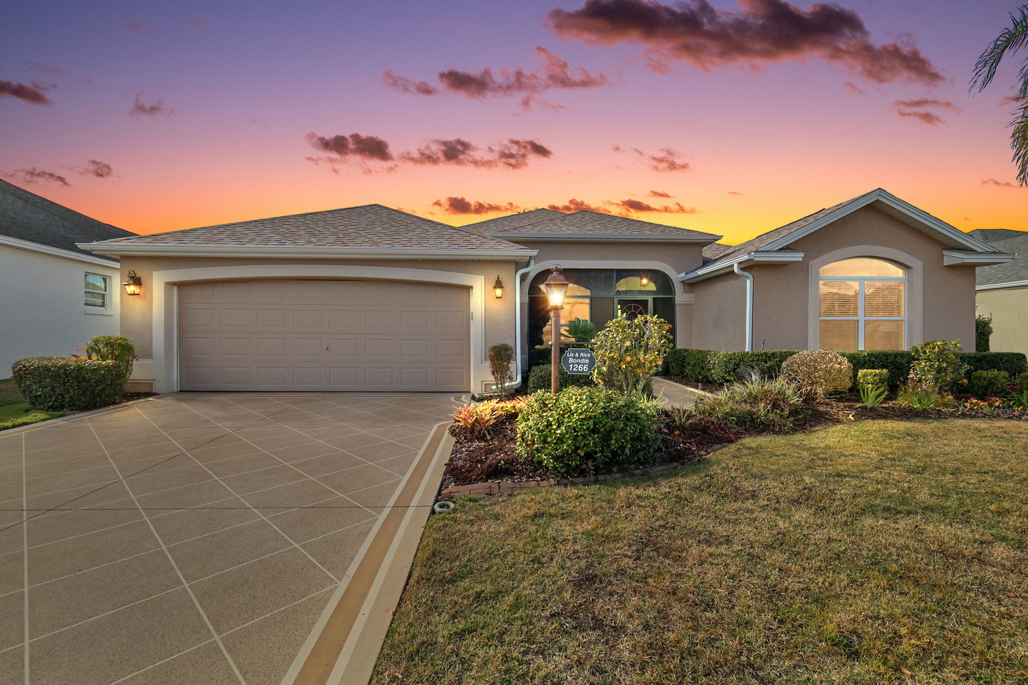 Twilight Front Elevation