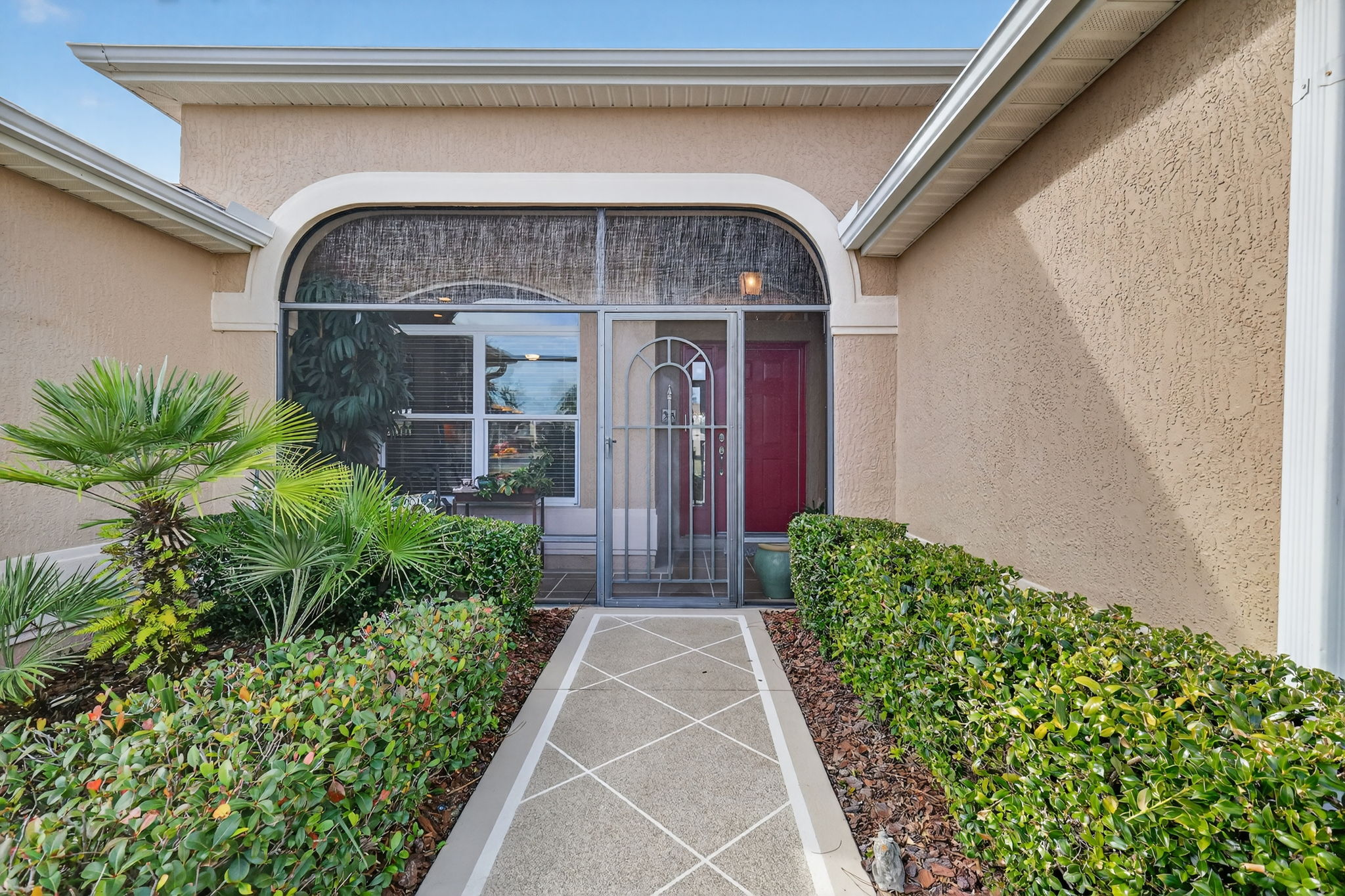 Front Entry with Screen Porch