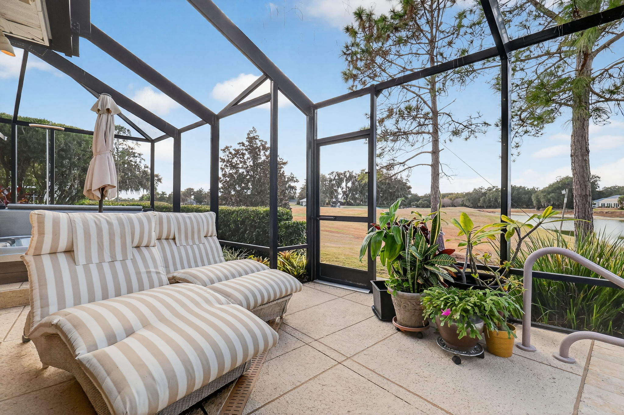 Lanai with Spectacular Water and Golf Front Views!