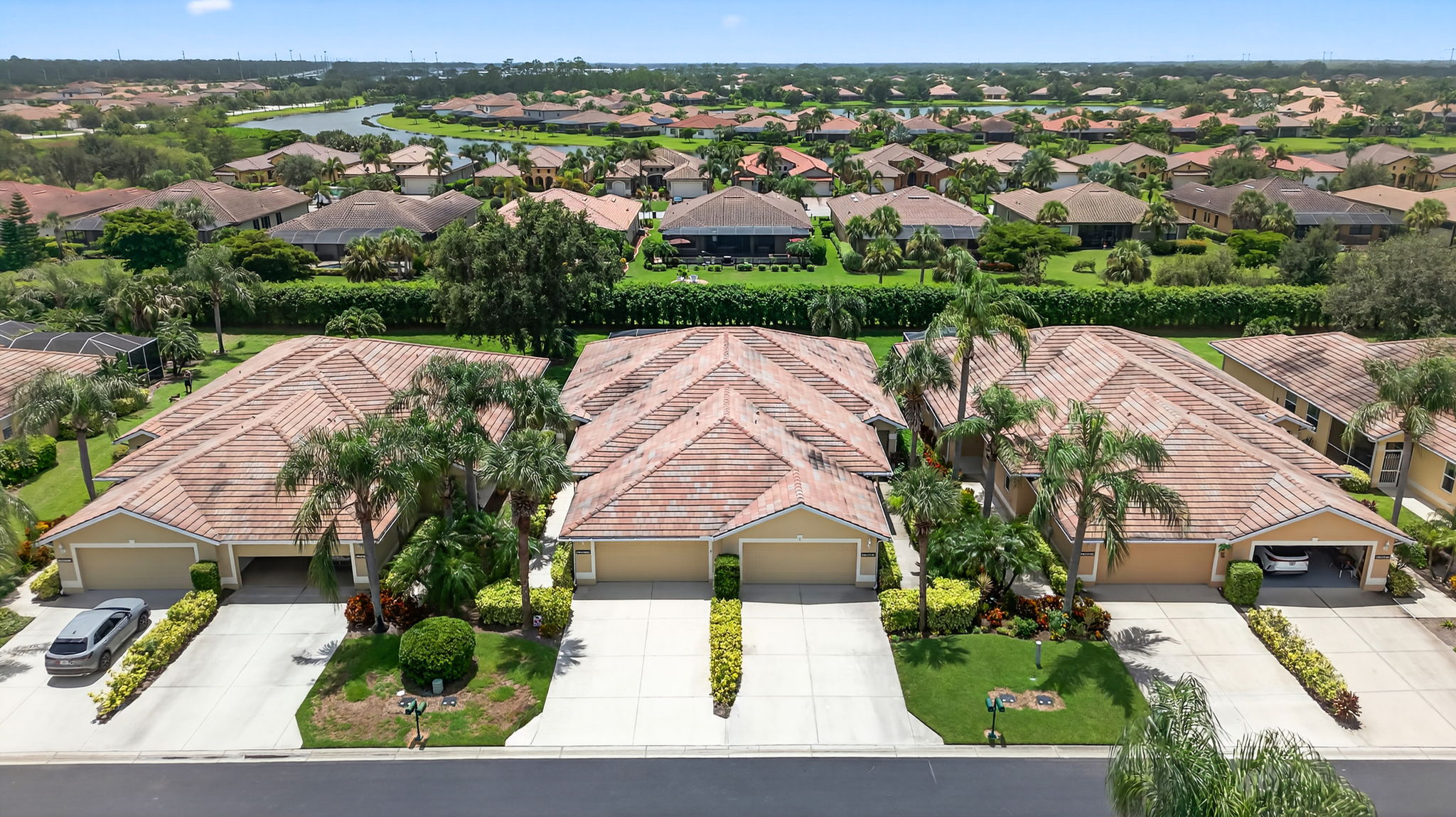 Aerial Front Exterior