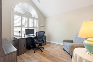 Home office with LVP flooring