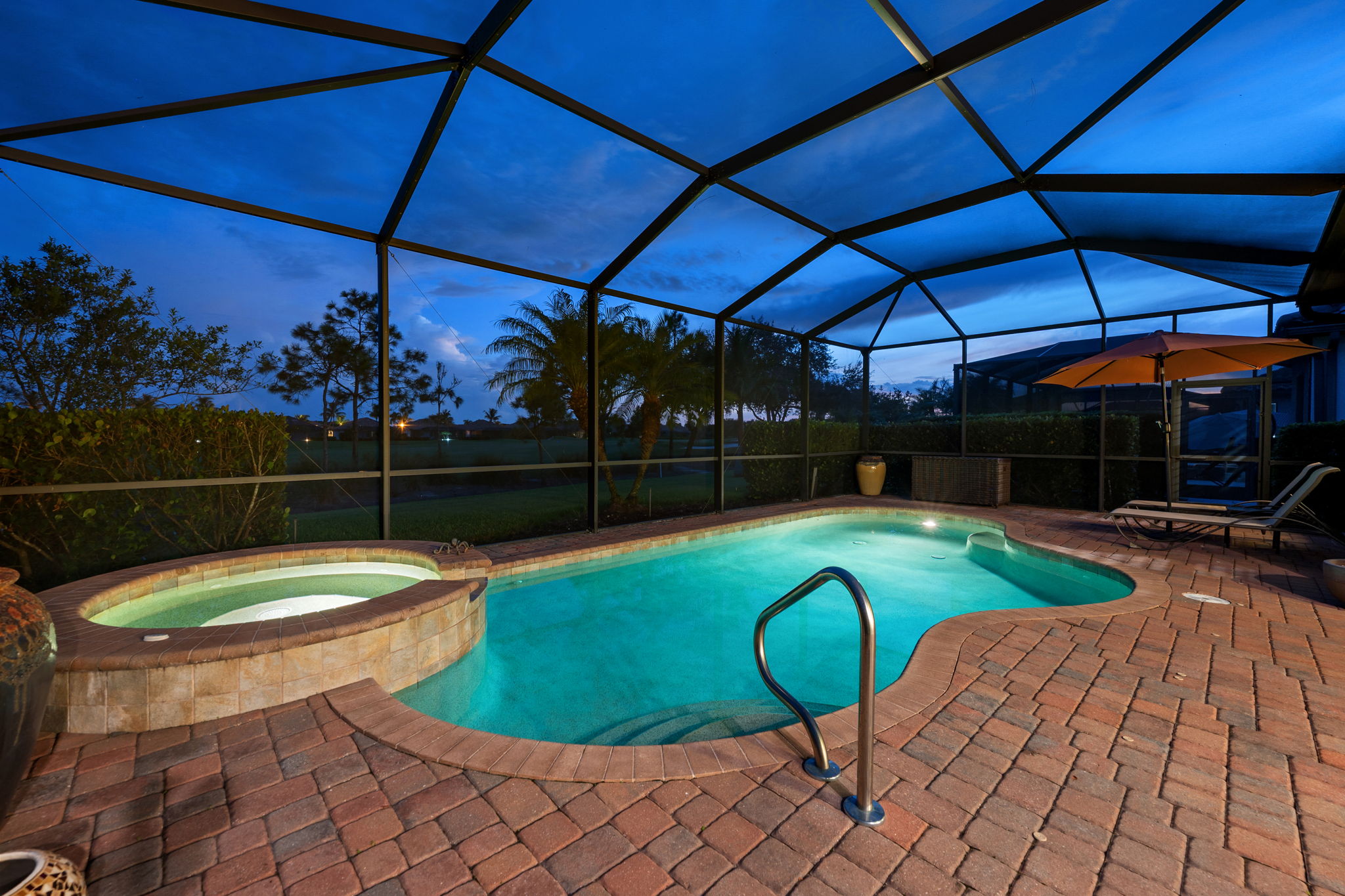 Pool and Spa-Night