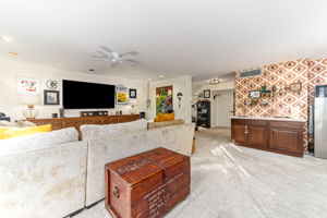 Family Room with wet bar