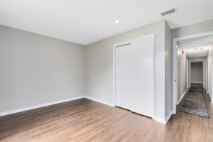 Bedroom 2 with View to long Hallway