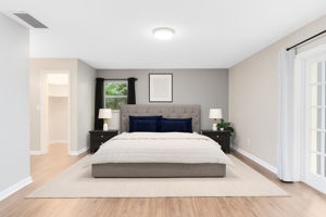 Virtually Staged Master Suite