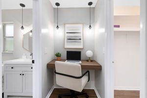 Virtually Staged Office Nook