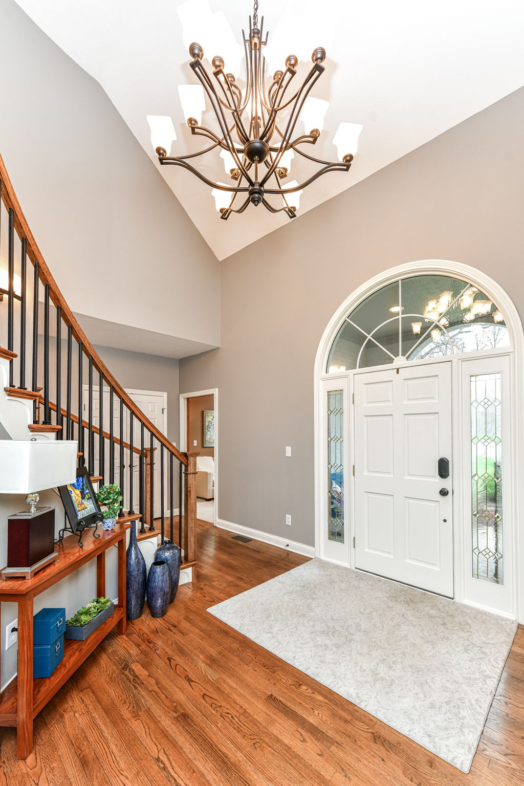 Upgraded Stairway leading upstairs