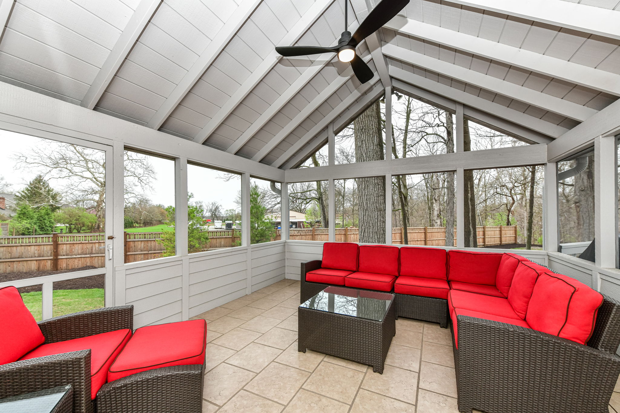 Screen-in Porch off of the Breakfast Area