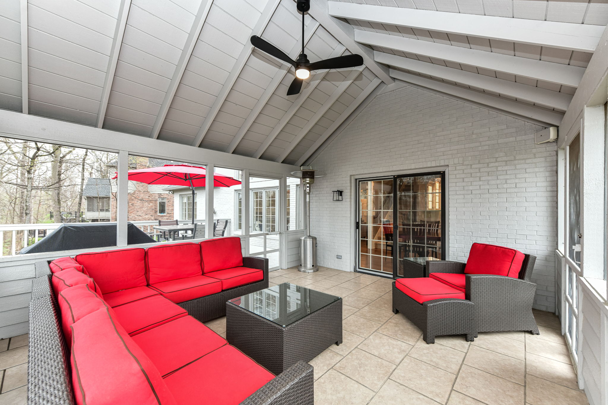 Screen-in Porch off of the Breakfast Area