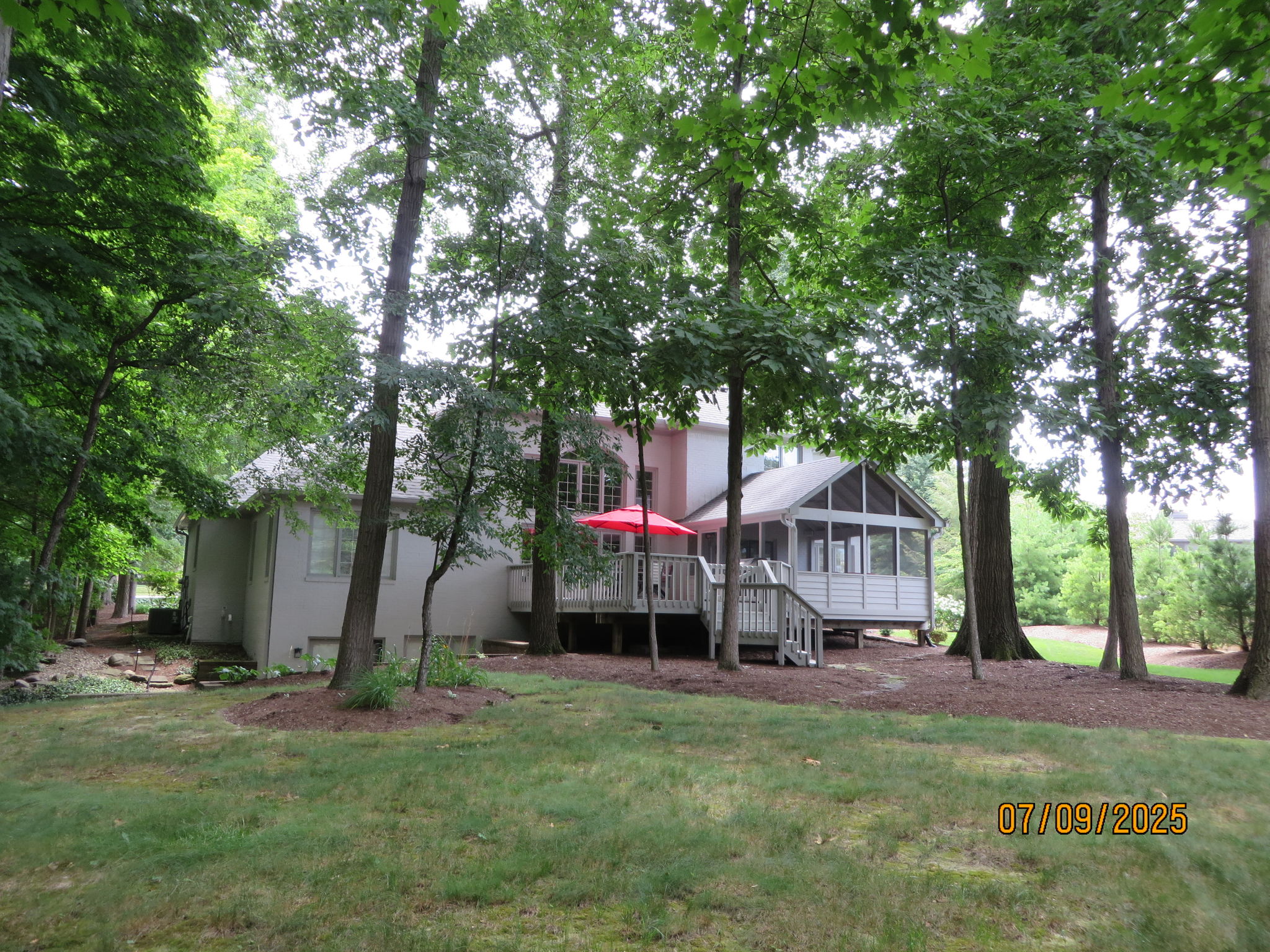 Exterior photo from 2025 showing leaves in full bloom