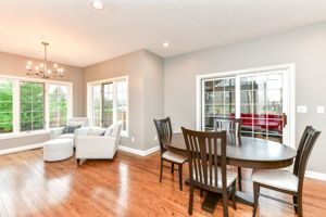 Breakfast Area adjacent to Kitchen, great for entertaining and enjoying your morning coffee