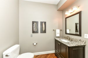 Half Bathroom adjacent to Kitchen