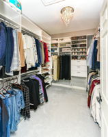 Custom Shelving in the Primary Bedroom Closet