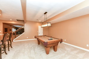 Bar and Entertainment Area in the Lower Level