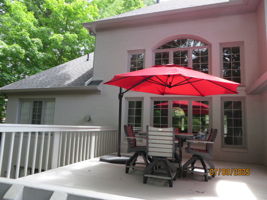 Exterior photo from 2025 showing leaves in full bloom