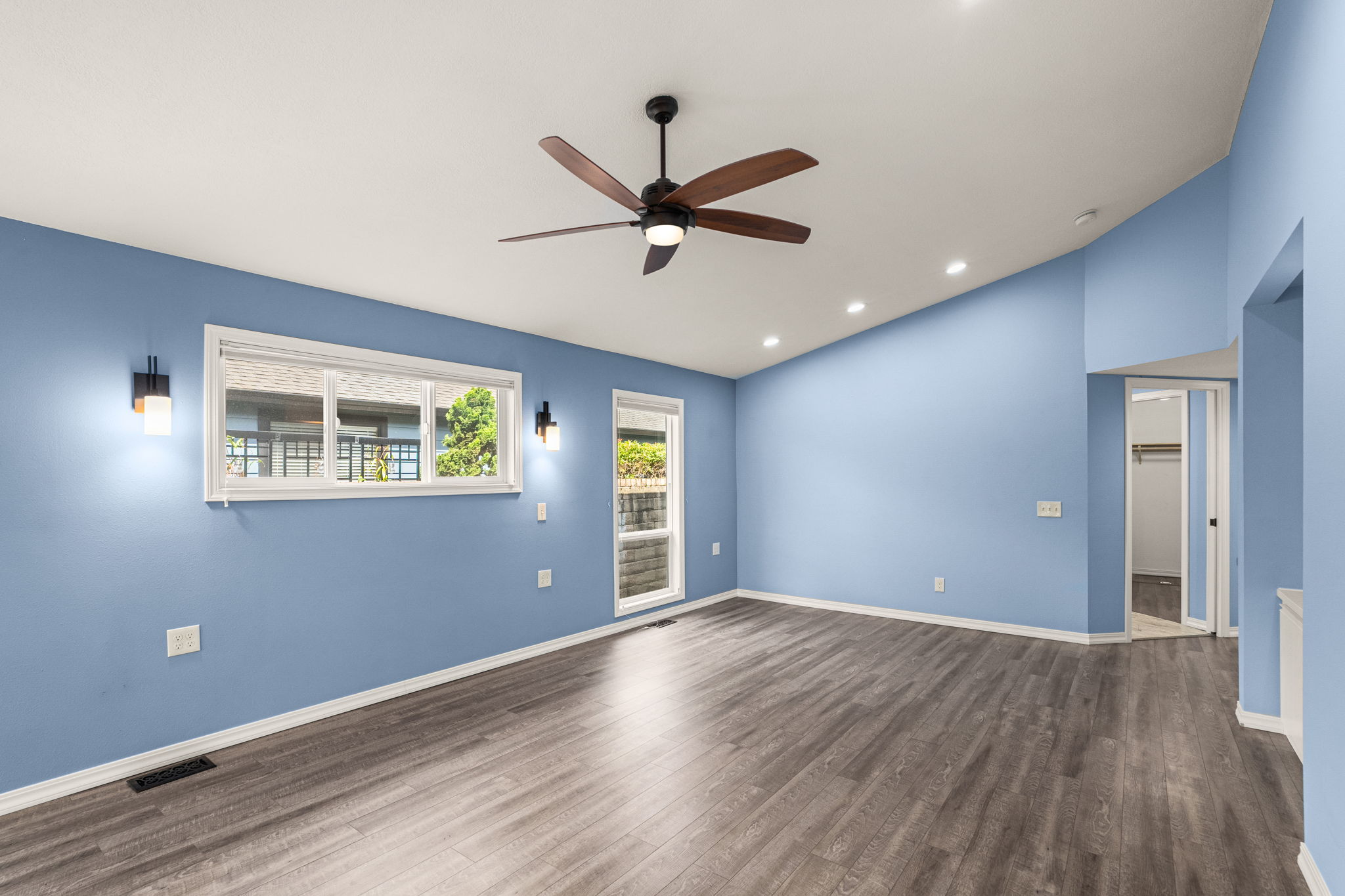 Owner's Suite Bedroom - Vaulted Ceilings