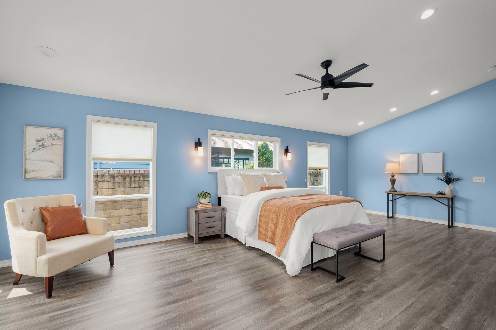 Owner's Suite Bedroom - Vaulted Ceilings