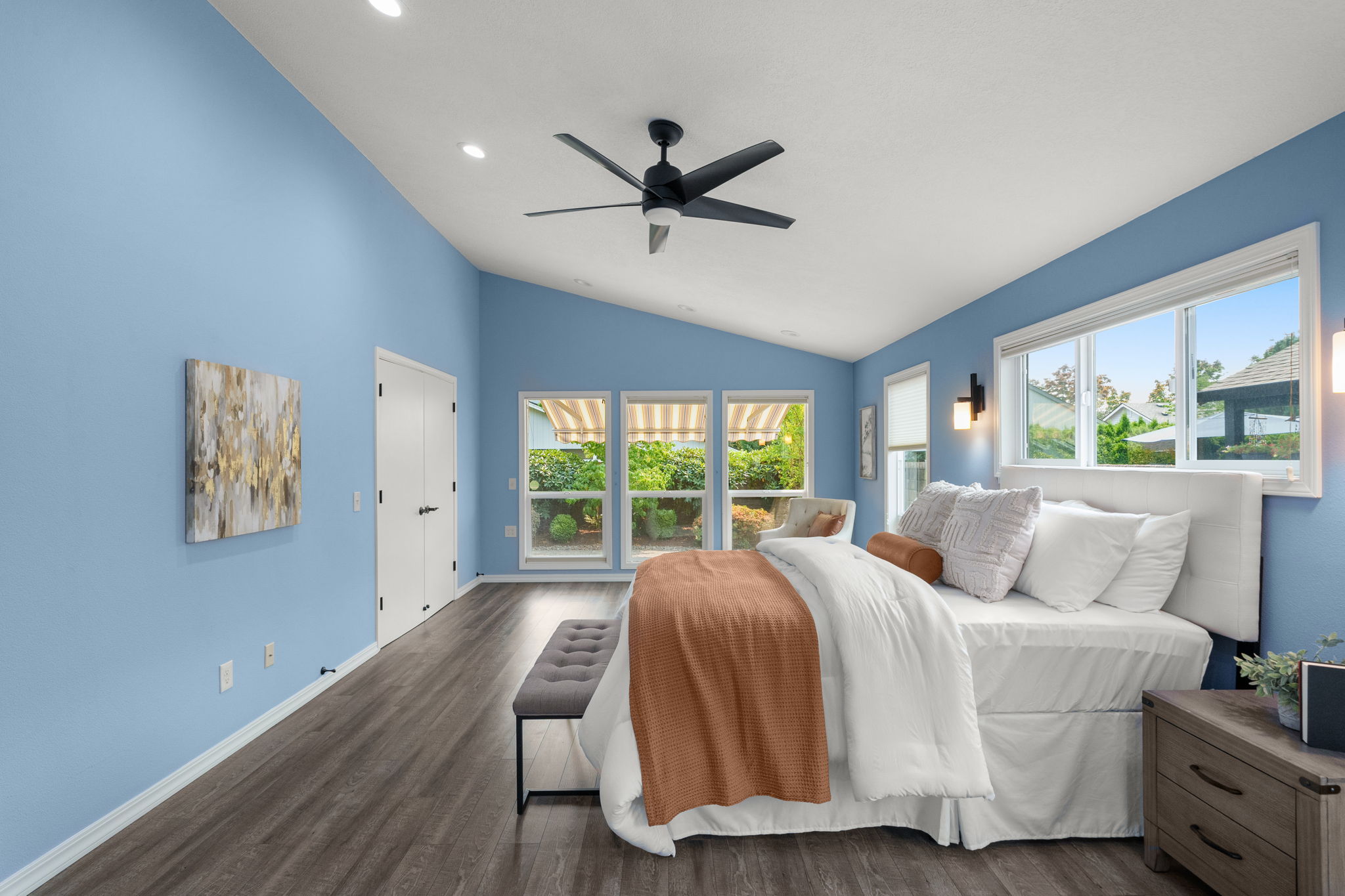 Owner's Suite Bedroom - Vaulted Ceilings