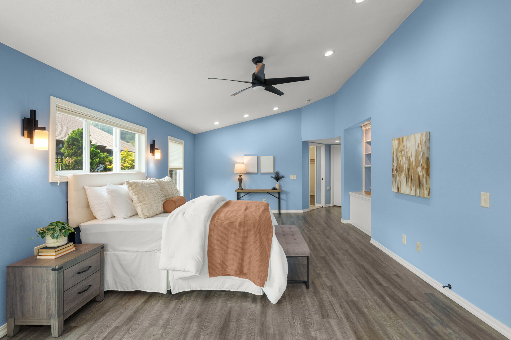 Owner's Suite Bedroom - Vaulted Ceilings