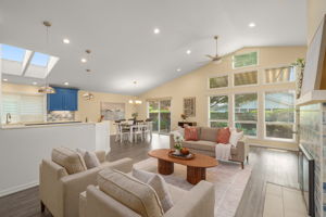 Living Room - Vaulted Ceilings