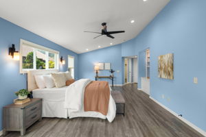 Owner's Suite Bedroom - Vaulted Ceilings