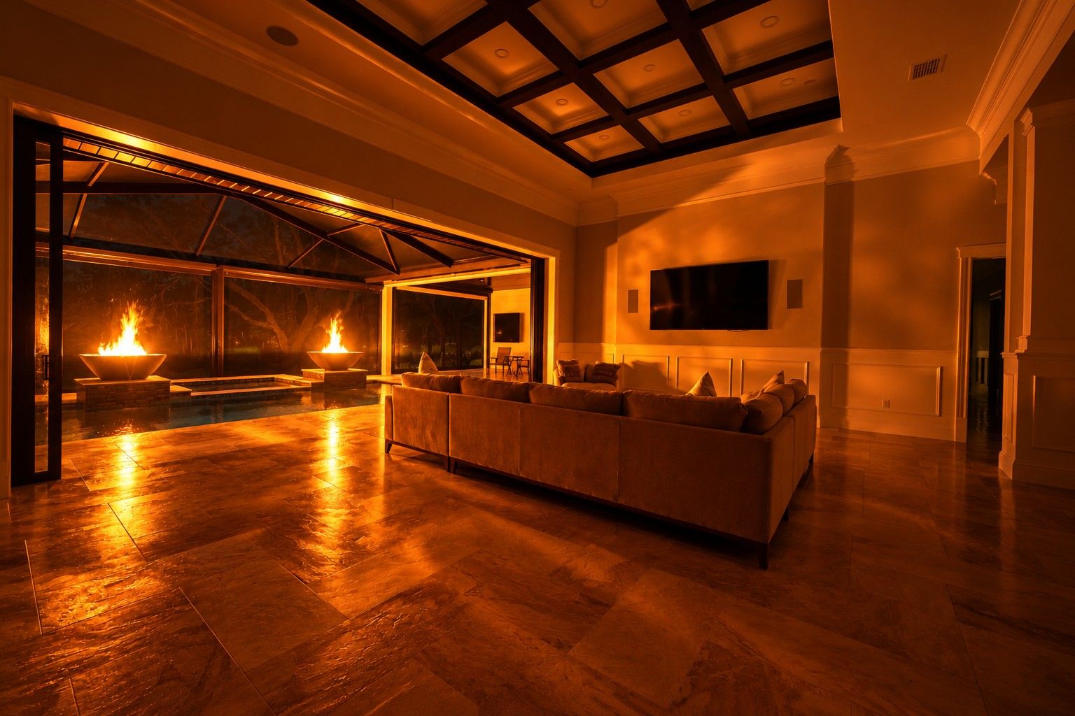 Living Room Glow3d