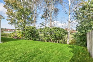 Lush Mature landscape in backyard add privacy and beautiful view