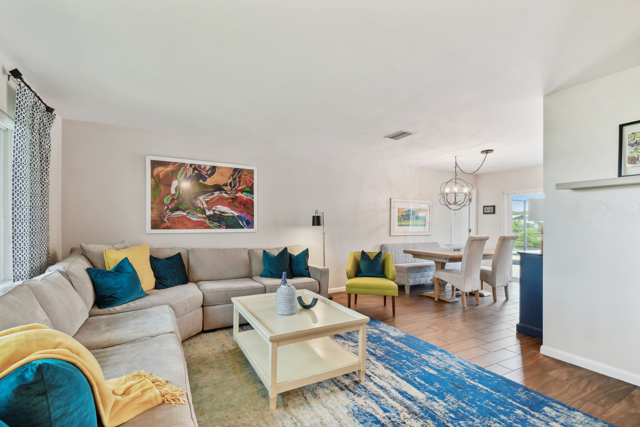 Living Room open to Dining Area