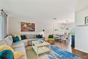 Living Room open to Dining Area