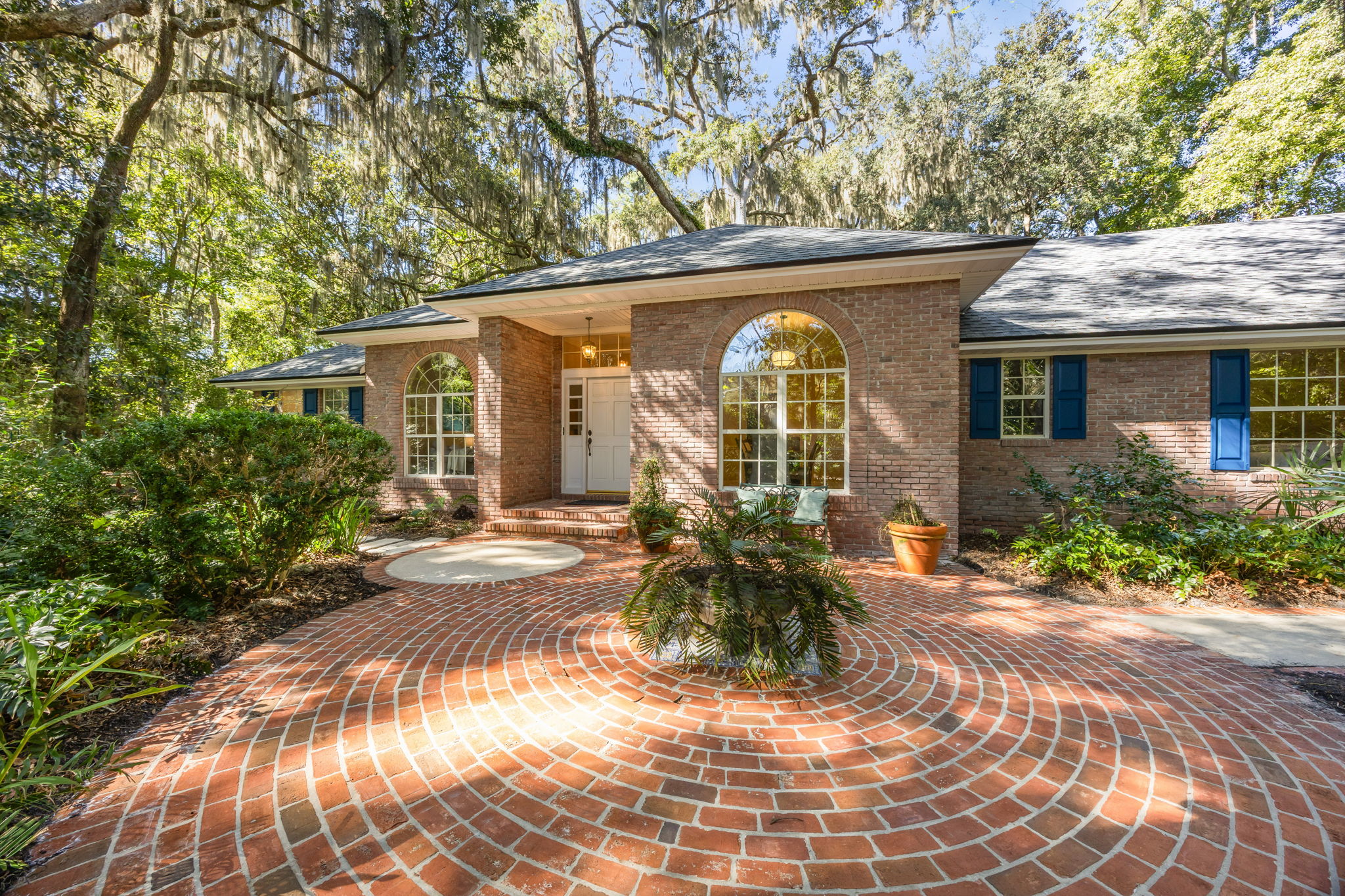 Front Brick Courtyard