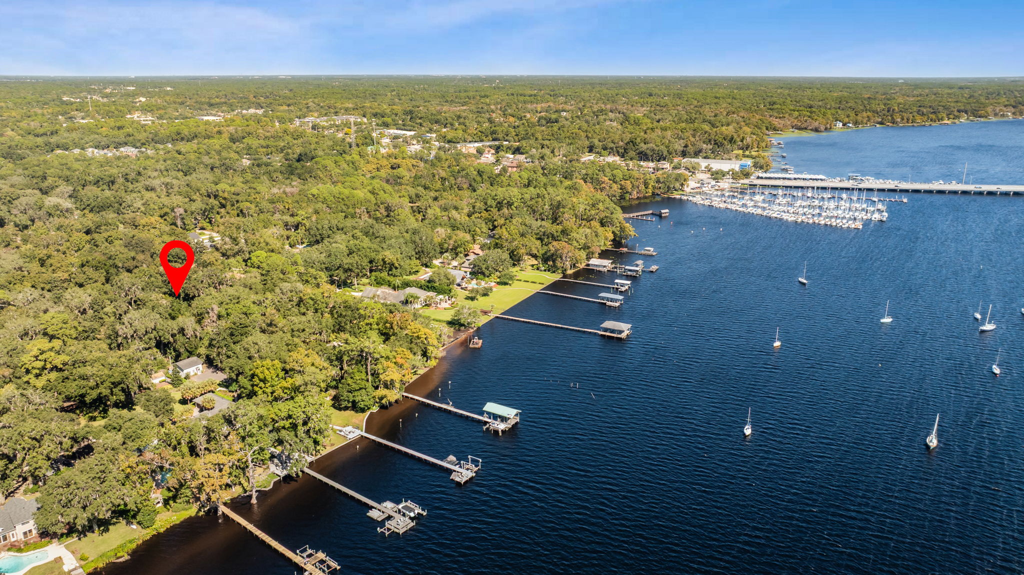 Last House on street before River Front Homes