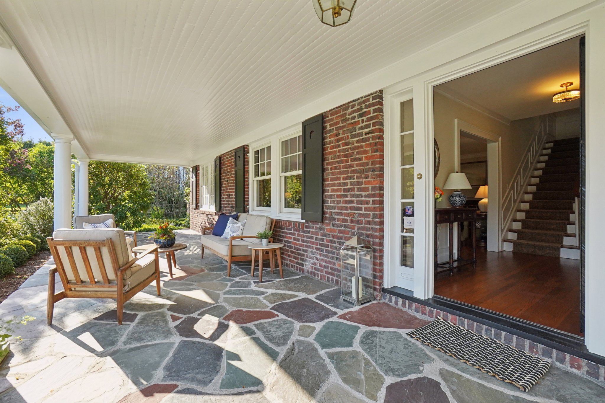 You'll love the slate front porch.  It feels like a front-row seat to Montclair’s tree-lined charm. Sip coffee, wave to neighbors, and watch the world go by.