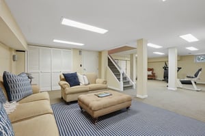 Extra space, storage and a powder room! (There's also a safe, including with purchase.)