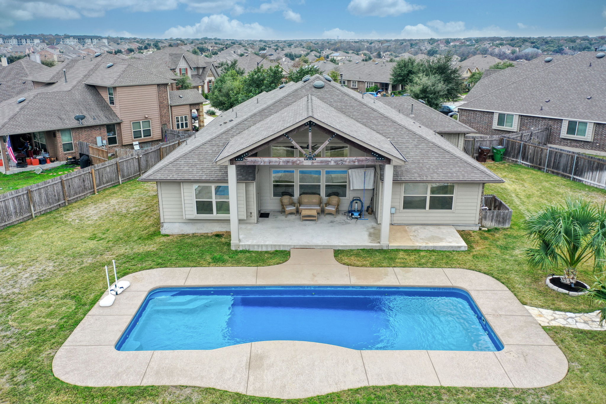 Aerial of Back of House