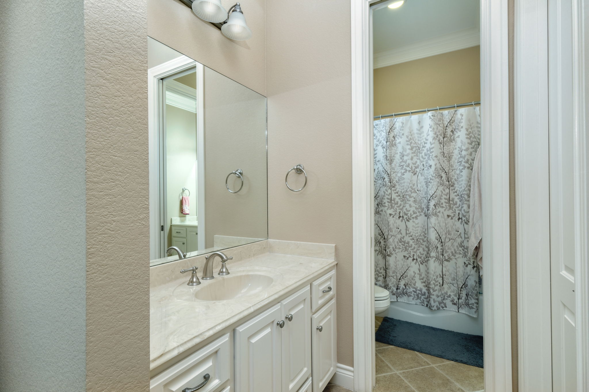 Pass Through Bathroom