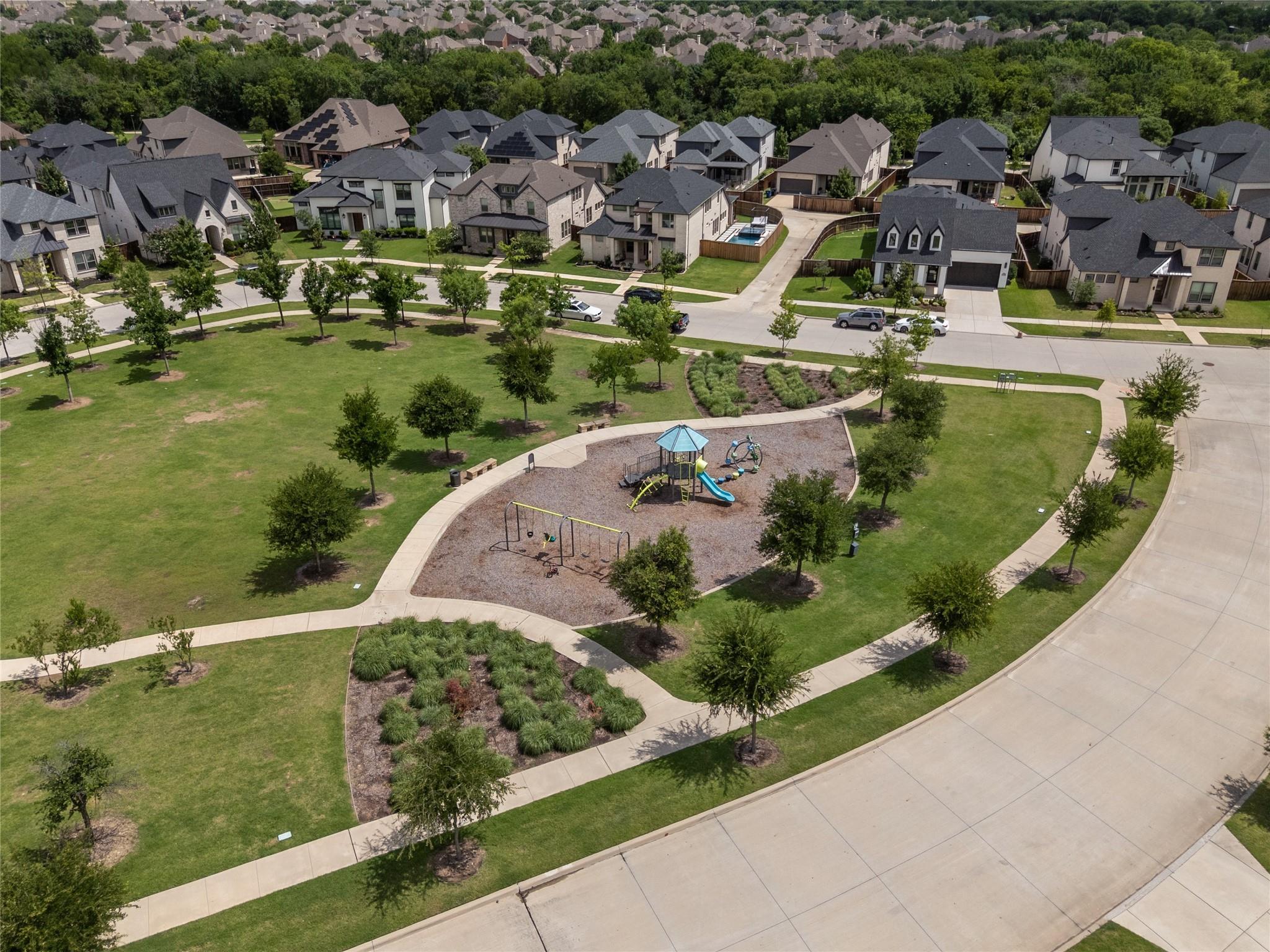 Aerial view of Community Playground